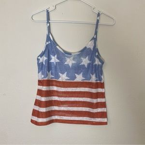 Patriotic crop top, women’s Large